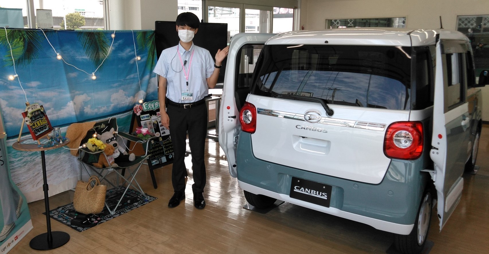 新型ムーヴキャンバスを飾ってみました｜ダイハツ千葉販売株式会社